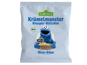 SESAMSTRASSE COOKIE MONSTER SNACK-PUFFS - heilsuval.is